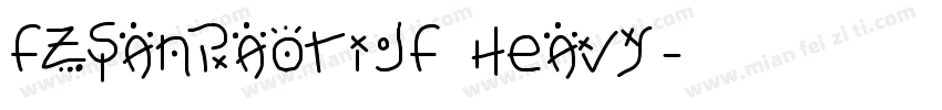 FZSanBaoTiJF Heavy字体转换